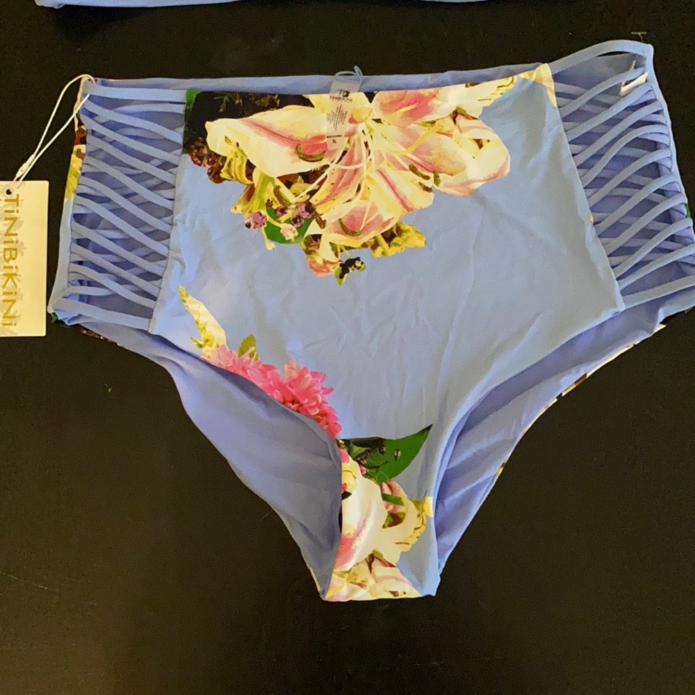 Two piece, high wasted bathing suit